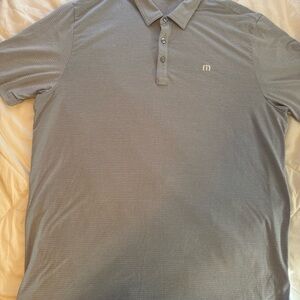 Travis Mathew Light Gray Polo Shirt